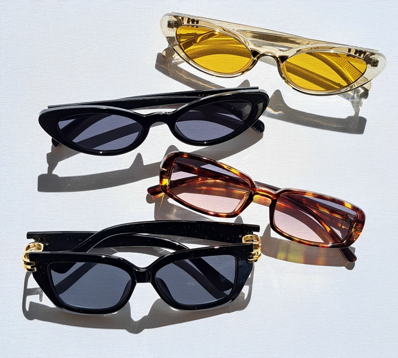 4 modèles de lunettes de soleil