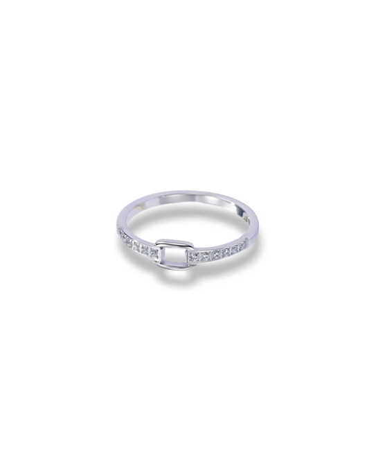 bague acier inoxydable argente
