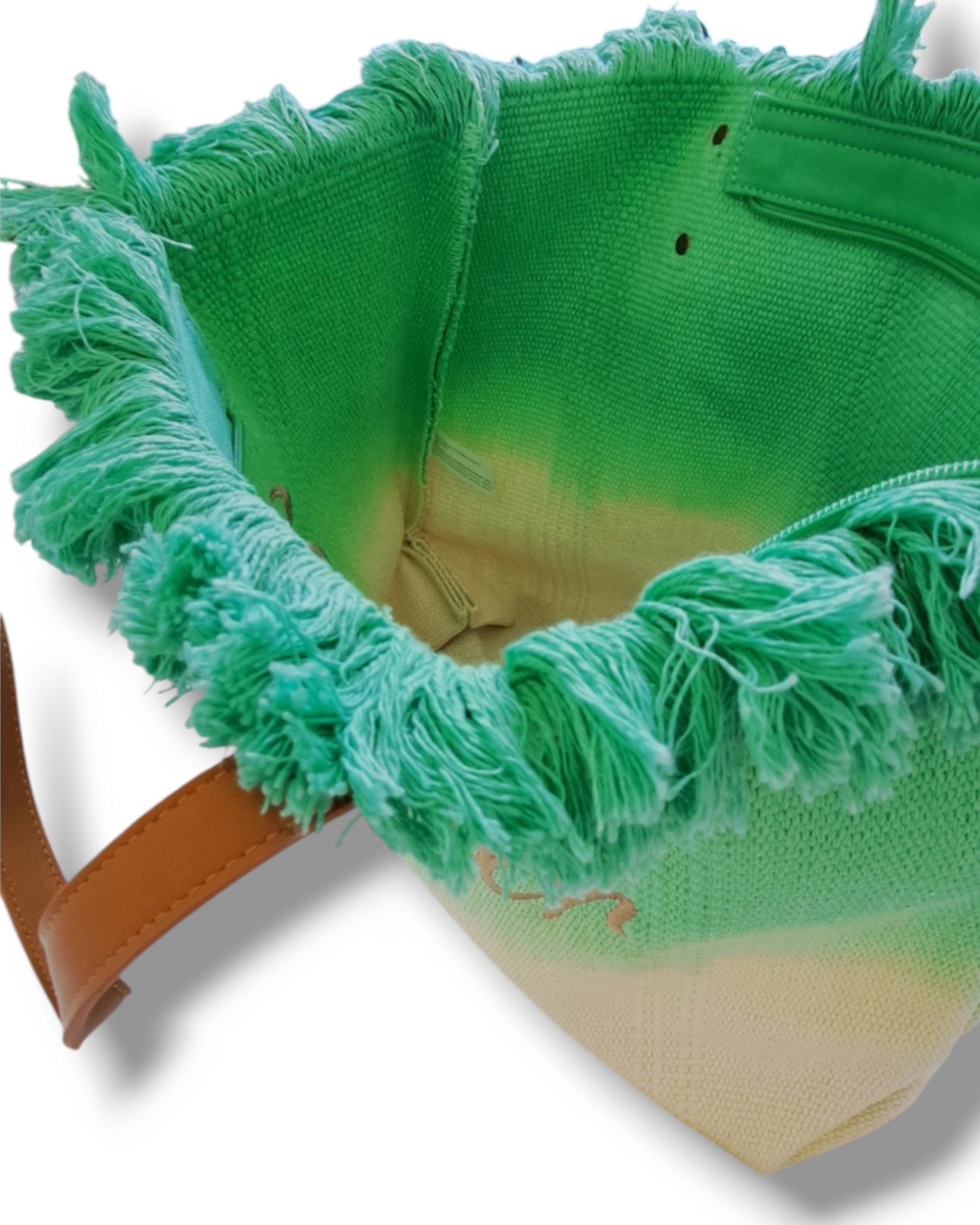 light green Beach tote bag