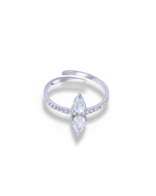 bague en acier inoxydable argente