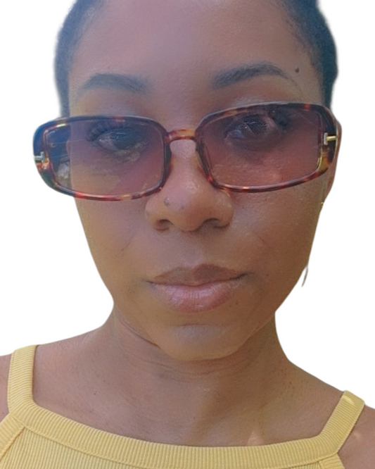 Lunettes de soleil femme monture rectangle sunglasses