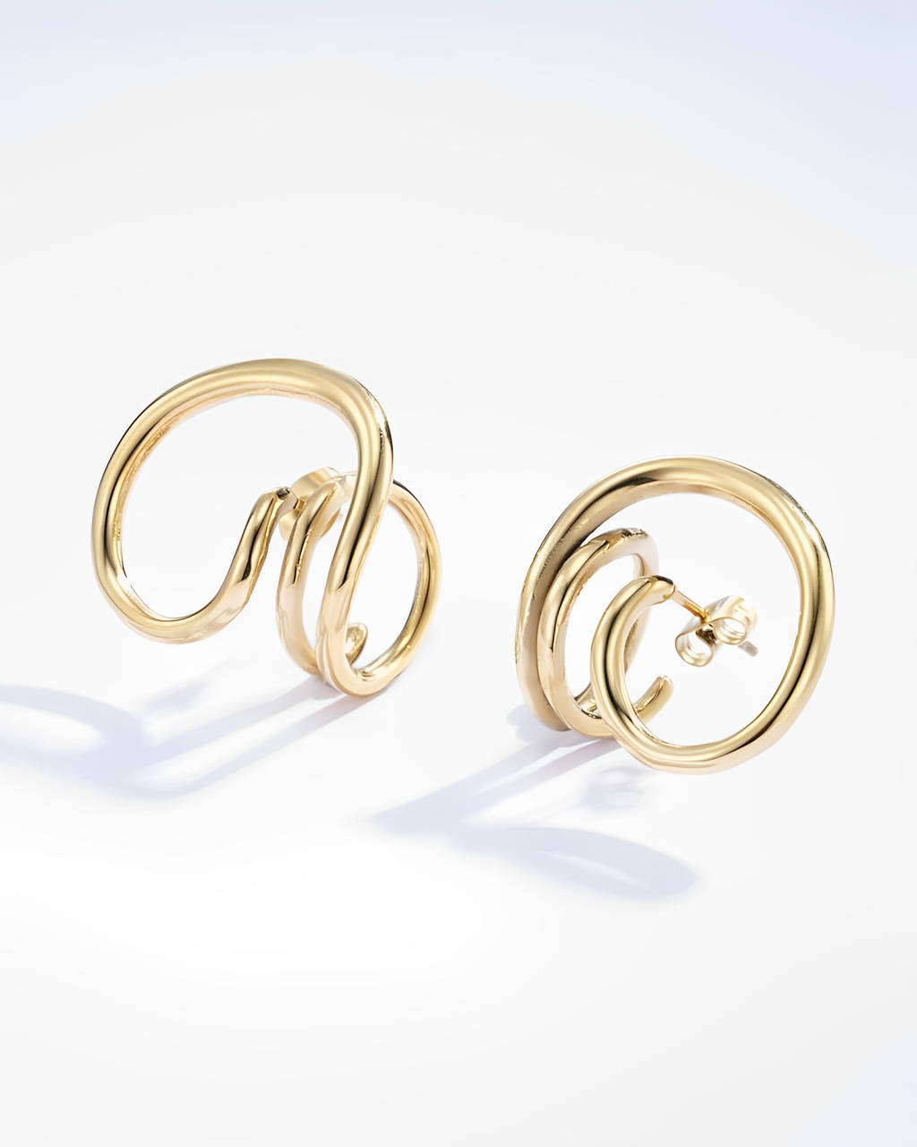 Boucle d'Oreilles Argentées DELILA - Acier Inoxydable Argenté