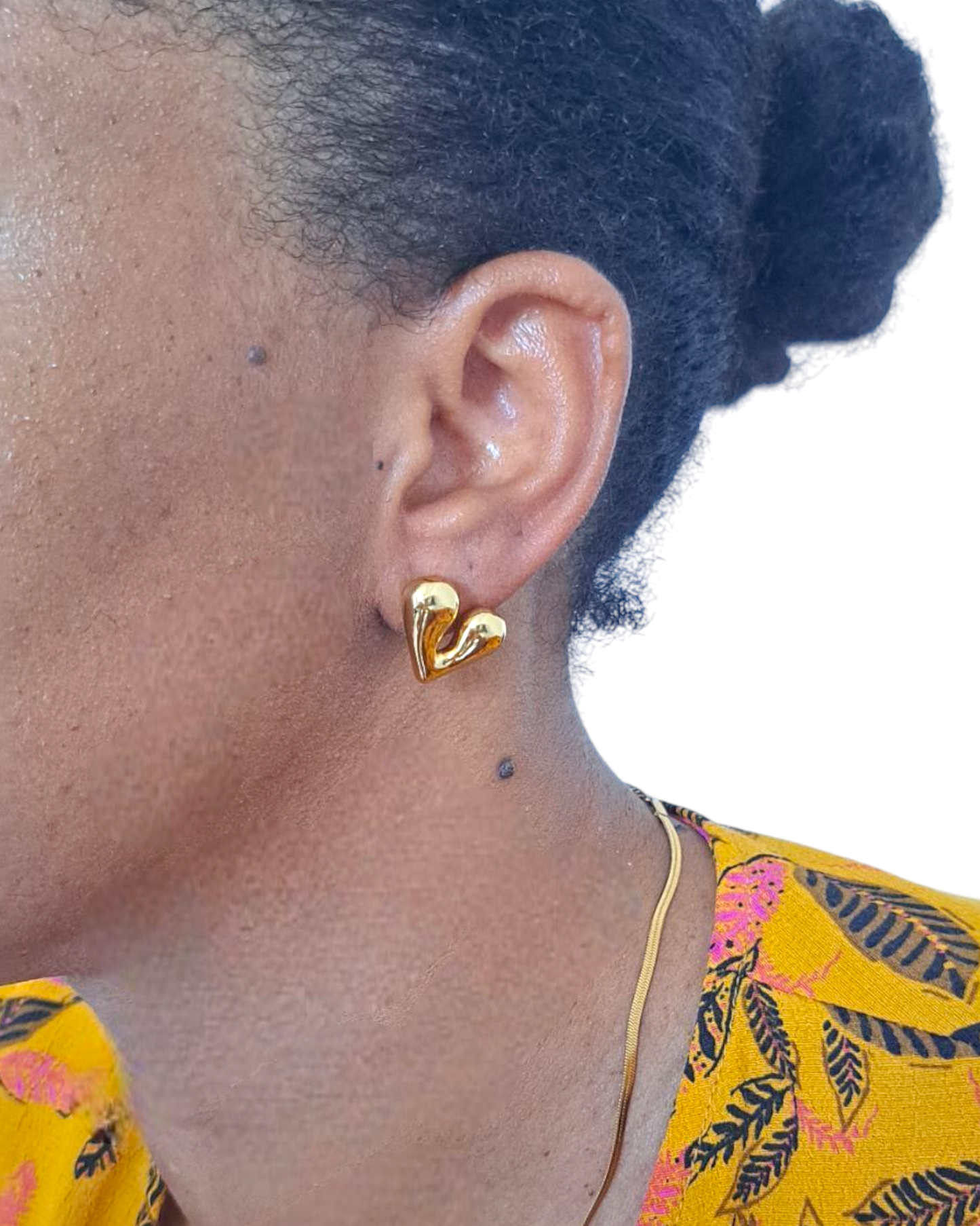 Boucles D'oreilles AIMÉE - Acier Inoxydable Doré