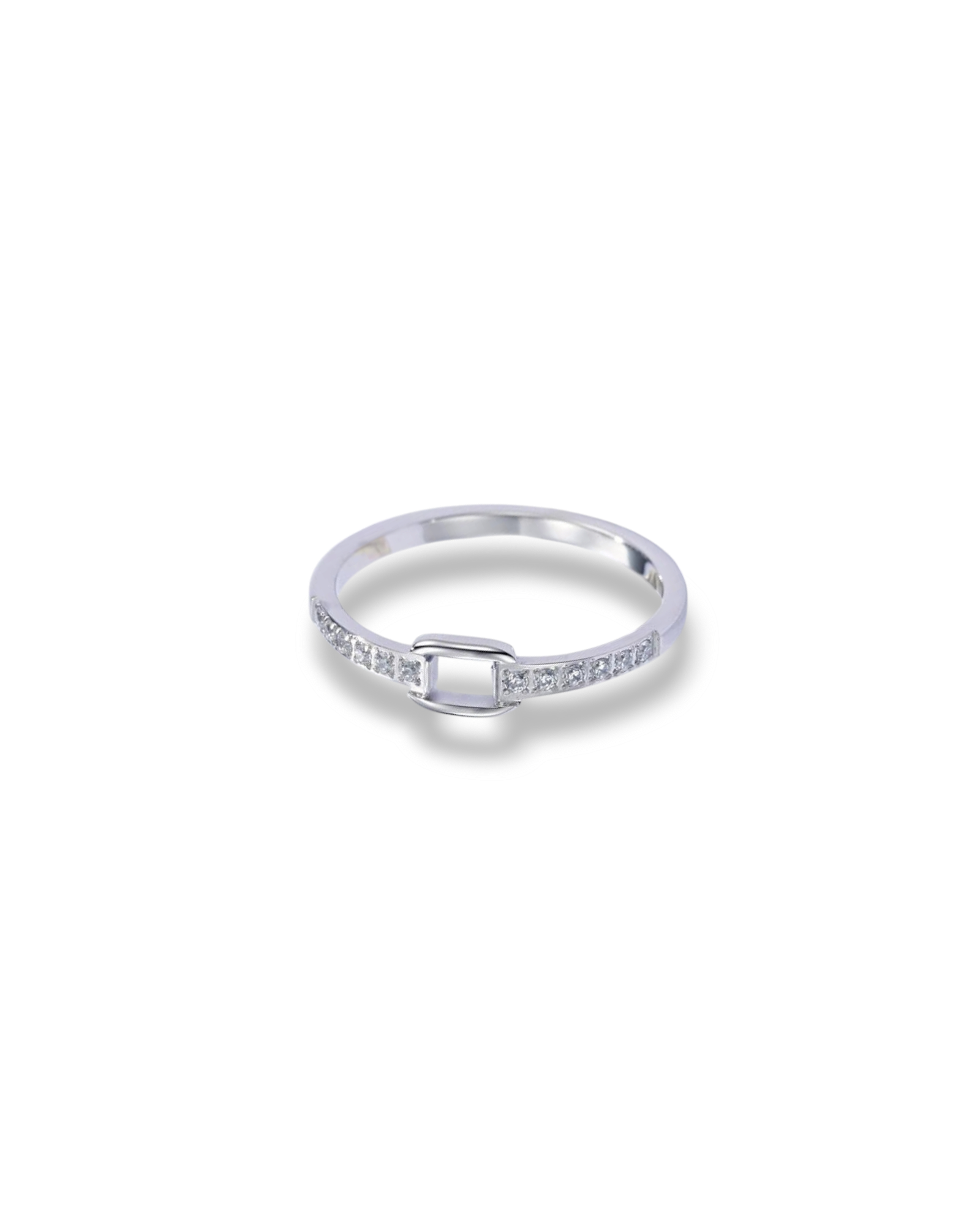 bague acier inoxydable argente