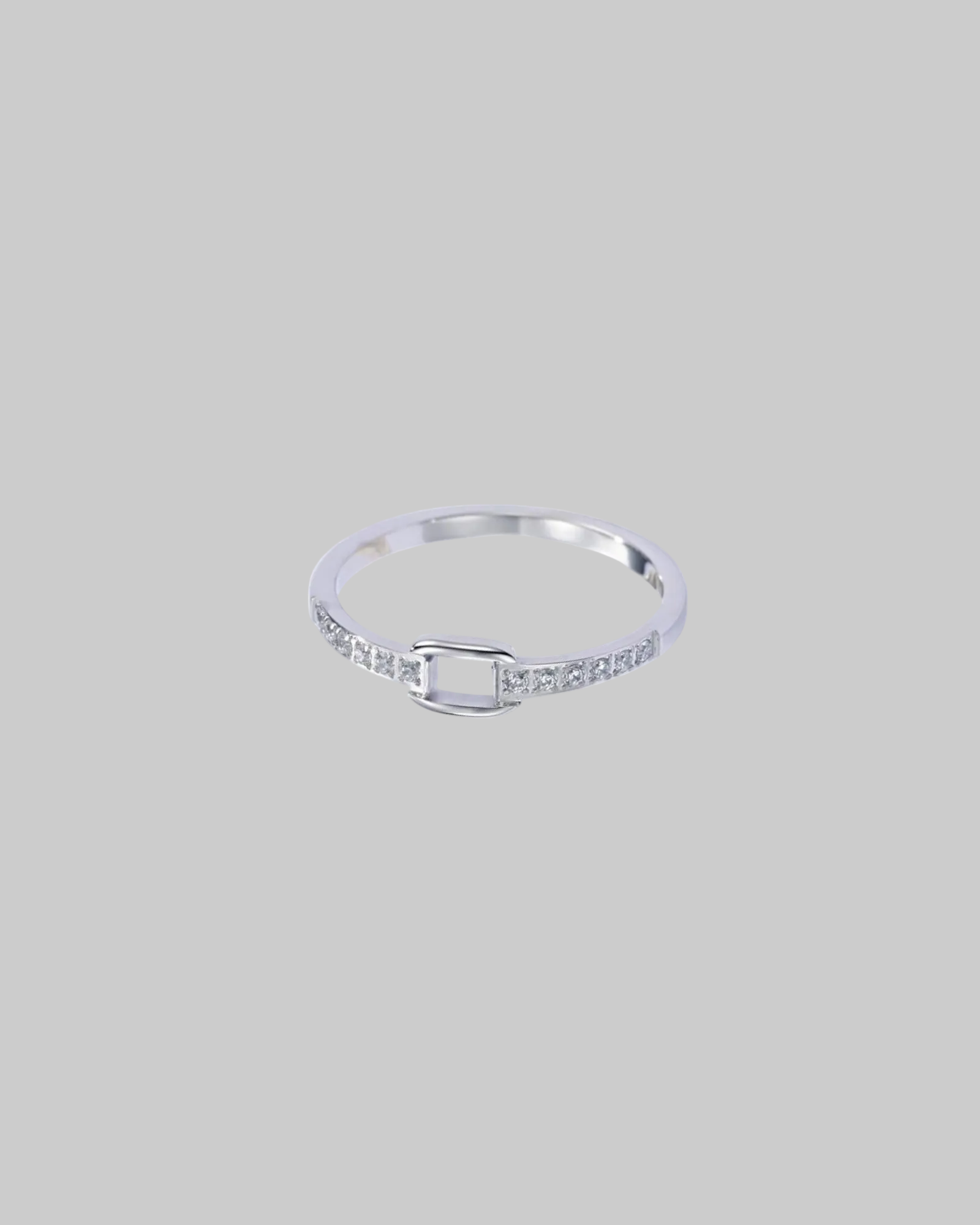 bague acier inoxydable argente
