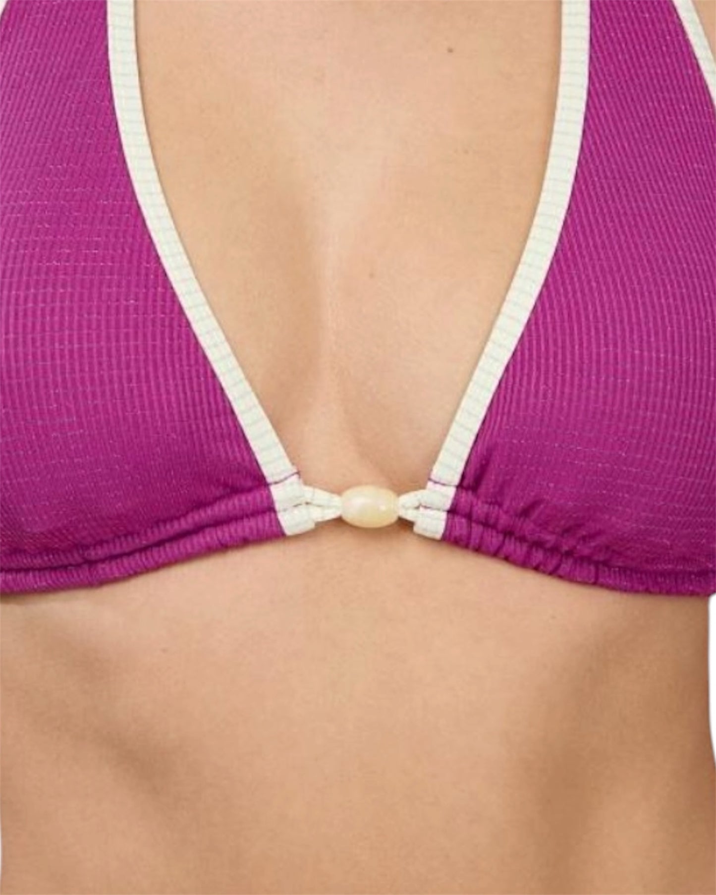 Set bikini triangle scintillant violeta