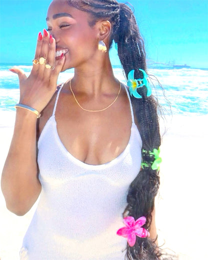 PINCE À CHEVEUX TIARÉ TAHITI MULTICOLORE