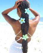 Coiffure pinces cheveux fleurs 