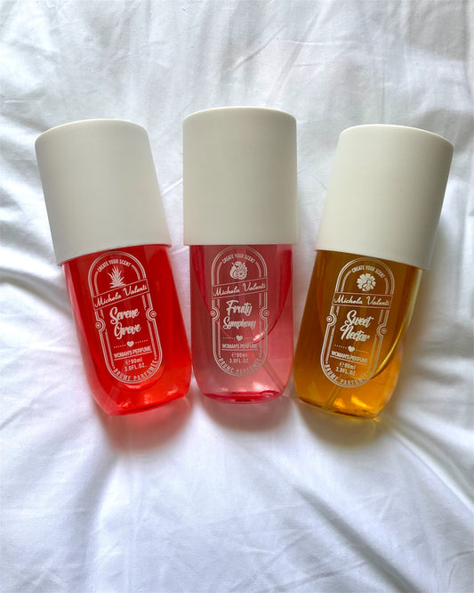 Lot de 3 brumes parfumées corps