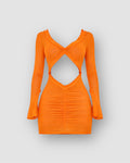Robe de plage orange