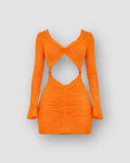 Robe de plage orange