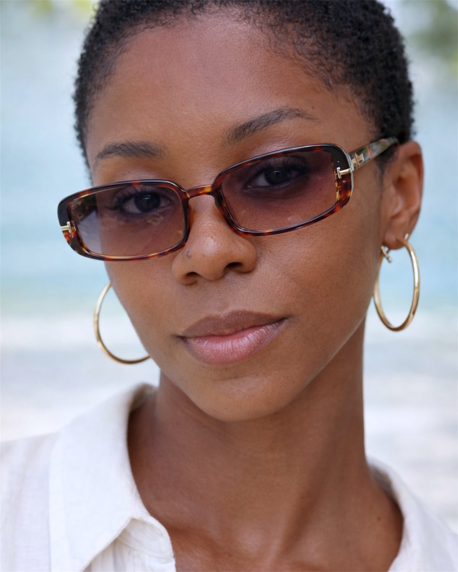 Lunette de soleil femme style rétro 