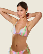 Bikini Triangle Tie-Dye Pastel • Pompons & Push-Up