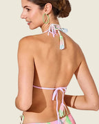 Bikini Triangle Tie-Dye Pastel • Pompons & Push-Up
