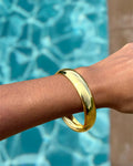 Bracelet jonc • acier inoxydable doré