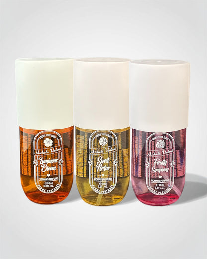 Lot de 3 brumes parfumées pour le corps 