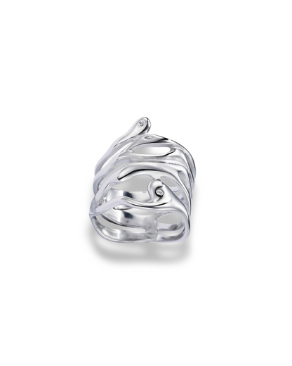 bague acier inoxydable argenté