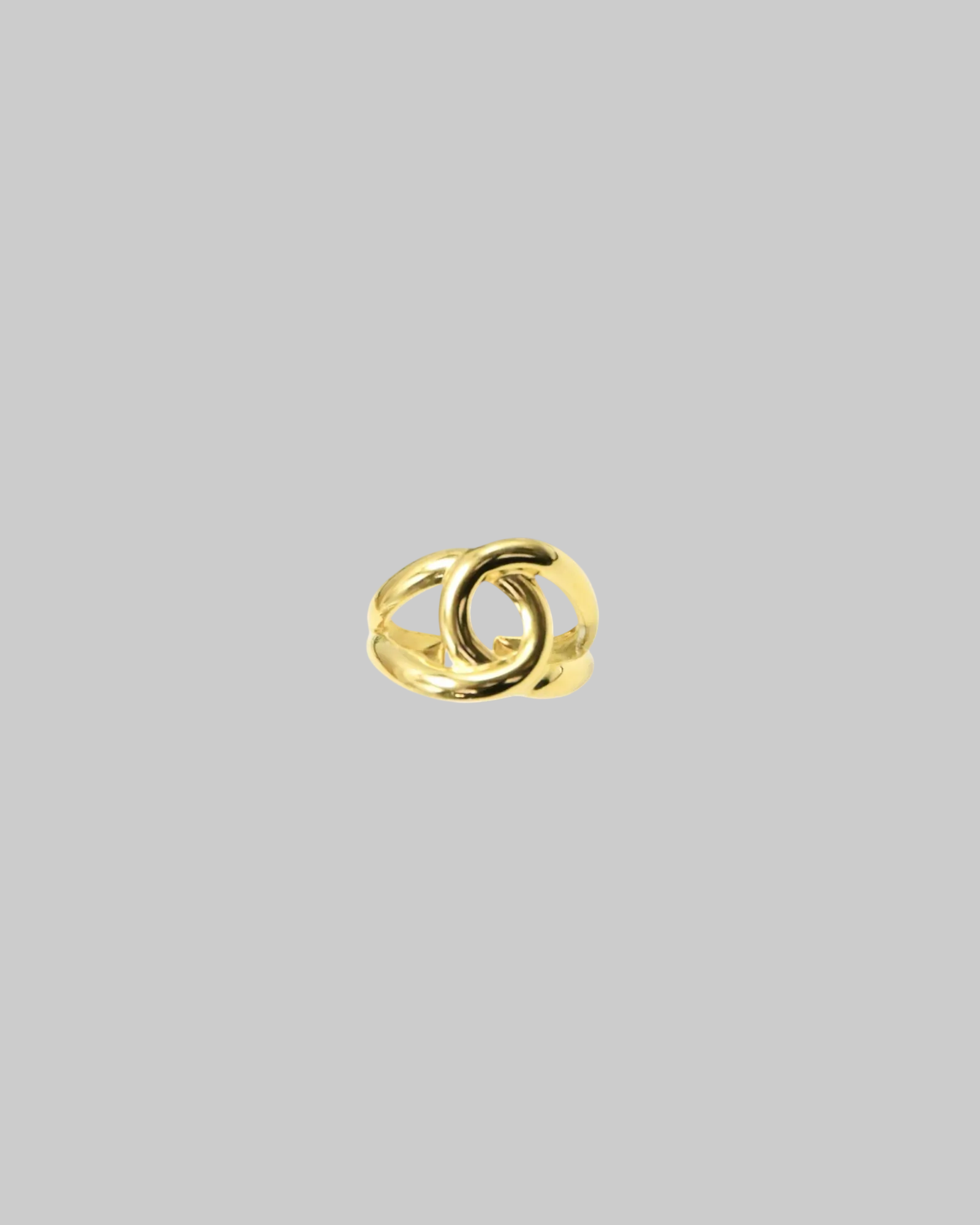 bague acier inoxydable doré