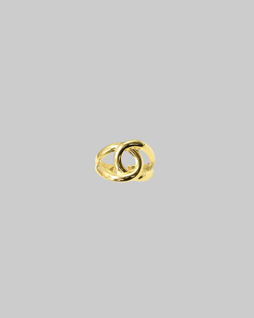 bague acier inoxydable doré
