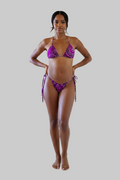 swimwear bikini brésilien bandana violet