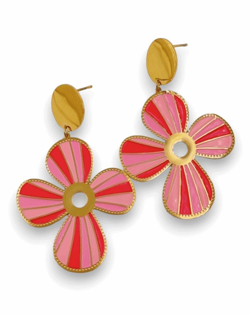 BOUCLES D'OREILLES FLEURS - MY SWIMWEAR'S SHOP