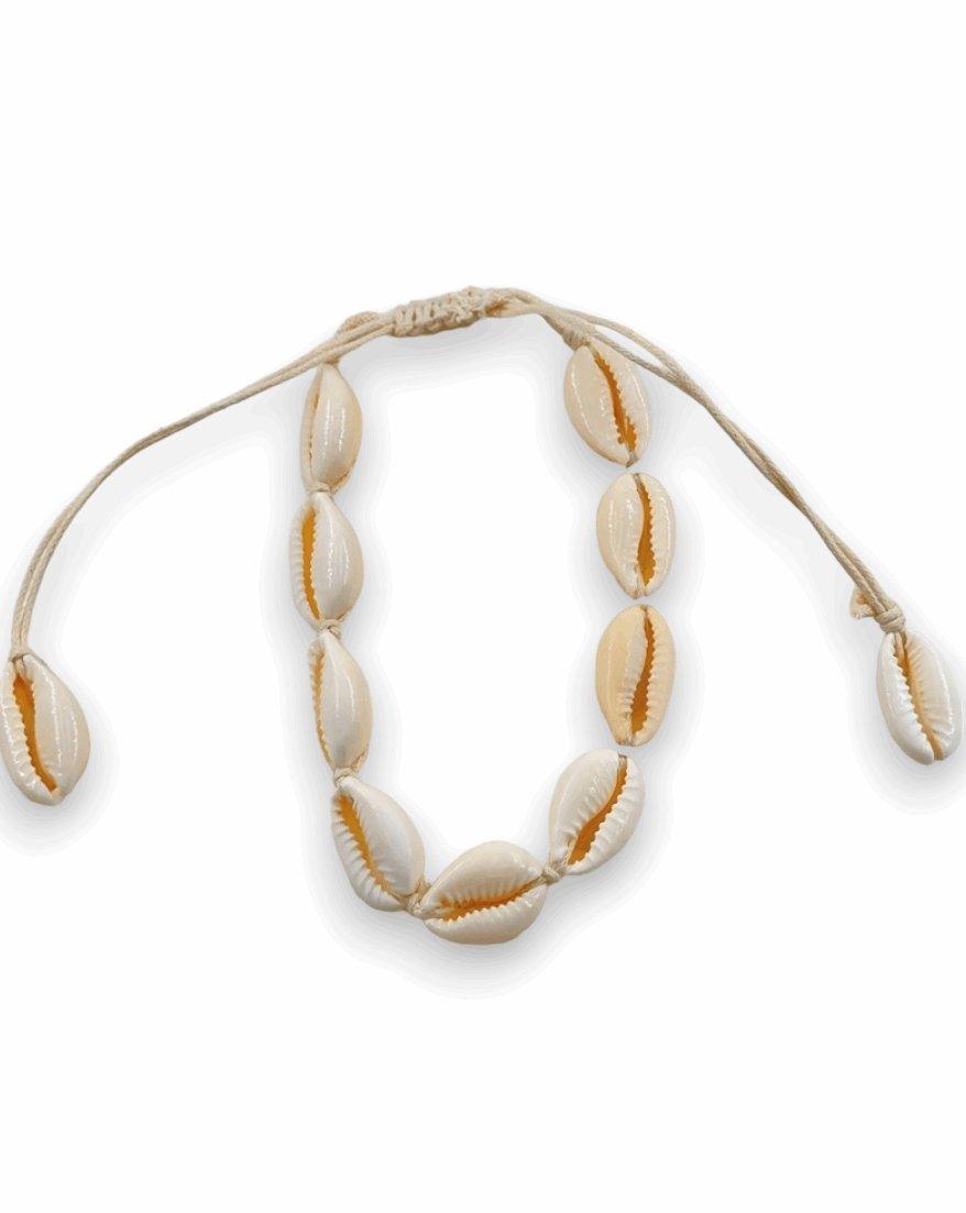 BRACELET CHEVILLE COQUILLAGES CAURI - MY SWIMWEAR'S SHOP