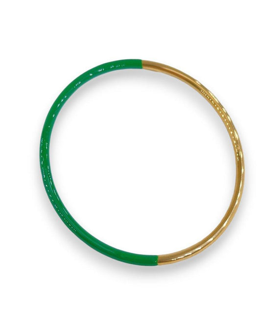 BRACELET JONC EN ACIER INOXYDABLE VERT - MY SWIMWEAR'S SHOP