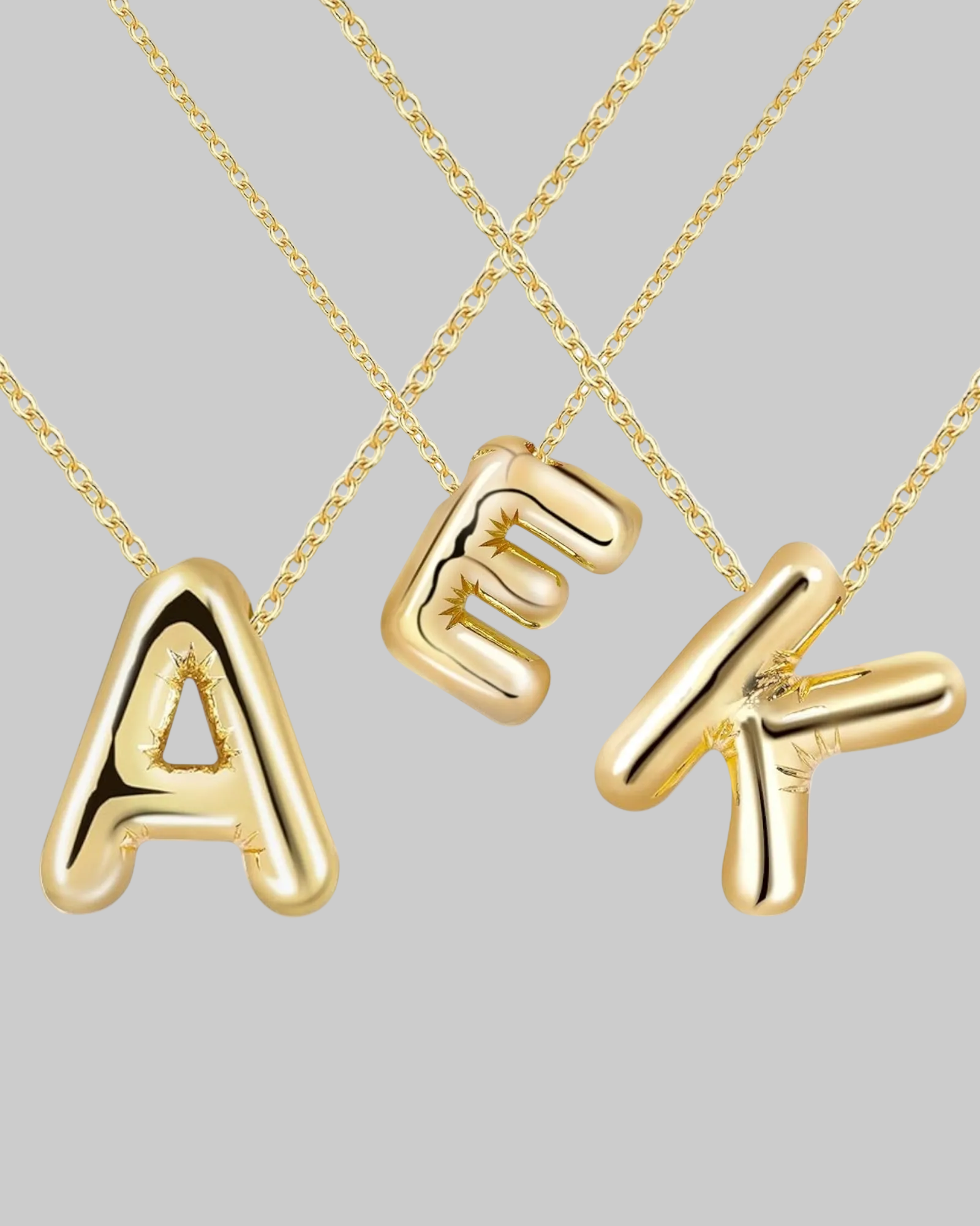 Collier Initial acier inoxydable 