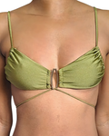 Haut de bikini vert idéal petite poitrine