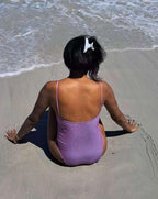 MAILLOT DE BAIN UNE PIECE SCINTILLANT VIOLET - MY SWIMWEAR'S SHOP