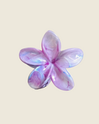 Pince cheveux fleur tiaré marbrée violet