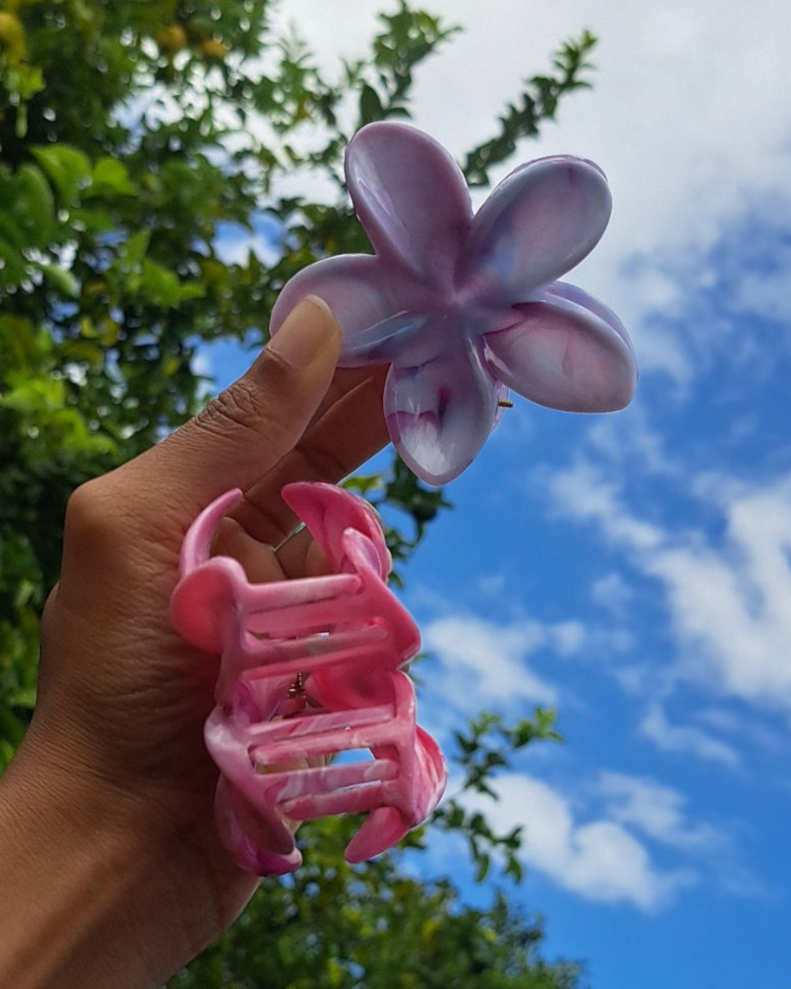 pinces fleurs tiare Tahiti tendance