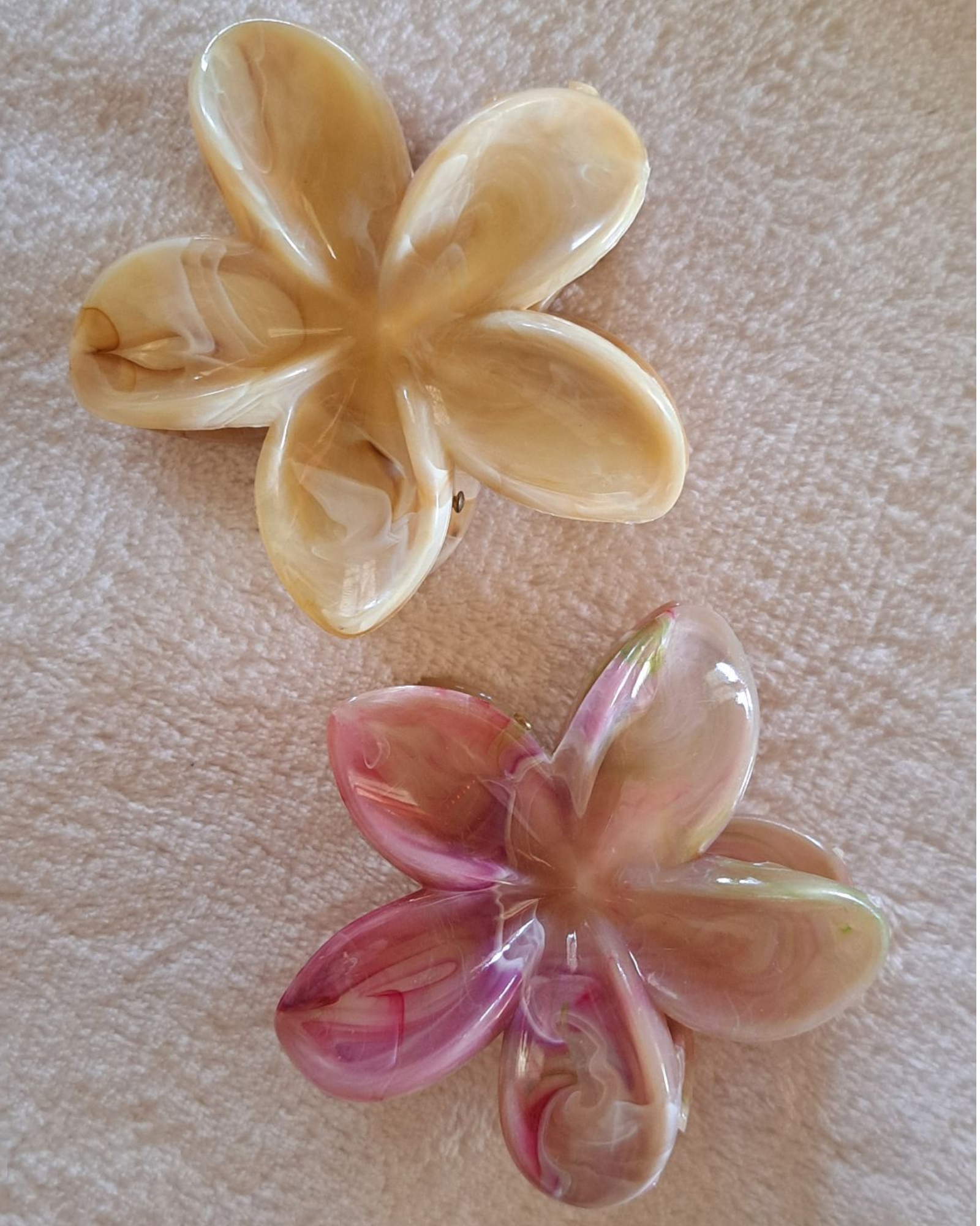 Lot de 2 pinces cheveux fleurs tiare Tahiti